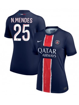 Paris Saint-Germain Nuno Mendes #25 Zenski Domaci Dres 2024-25 Kratak Rukavima